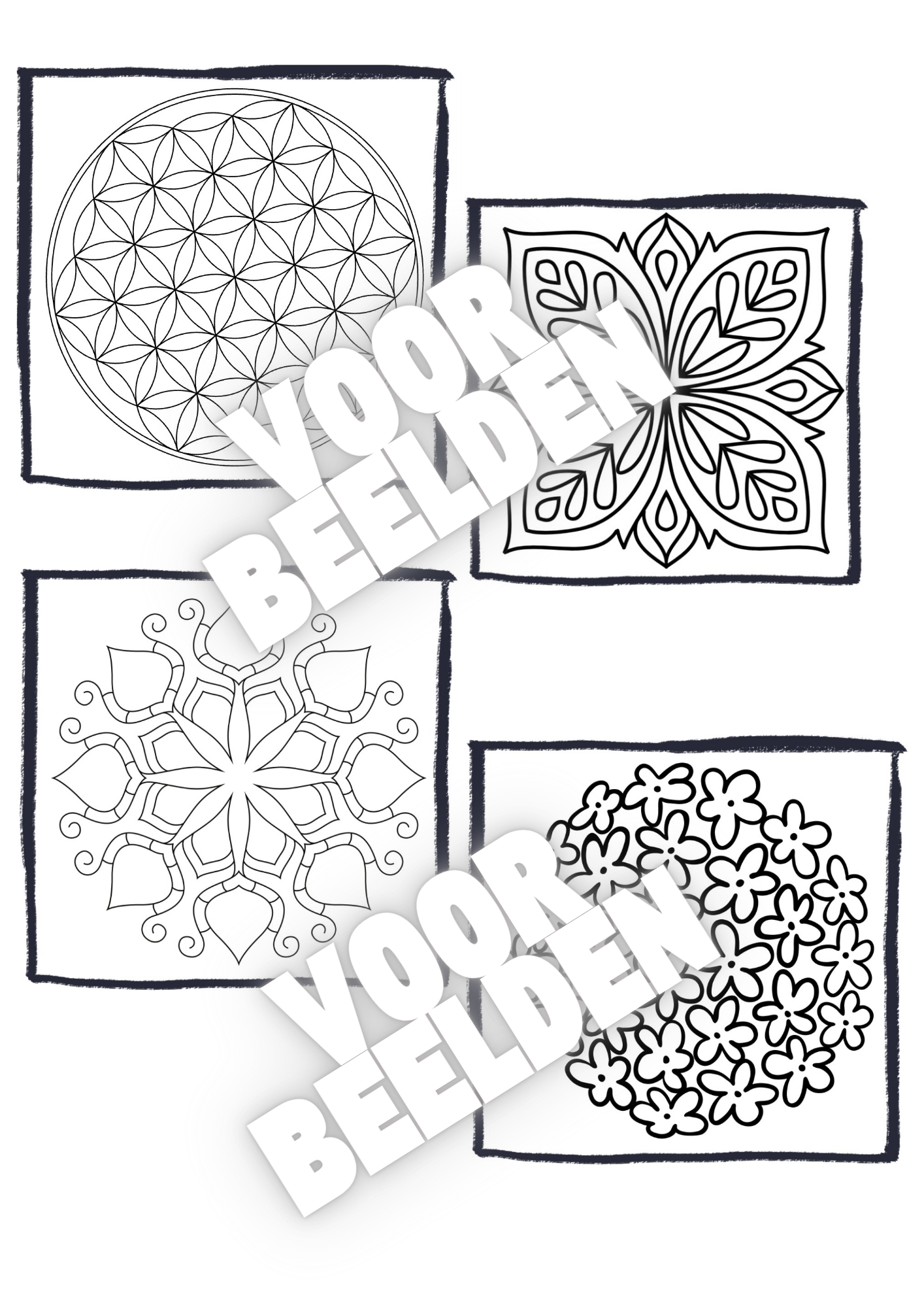 Kleurboek Easy mandala